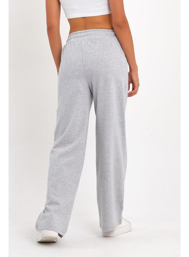 mmetalic Black-Grey Women's Seasonal Casual Wide Leg Side Pocket 2-Pack Sweatpants - Image 4